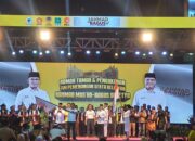 Rahmat Mas’ud Mengukuhkan Tim Pemenang Dan Relawan Rahmad-Bagus, Dome Di Penuhi Lautan Manusia